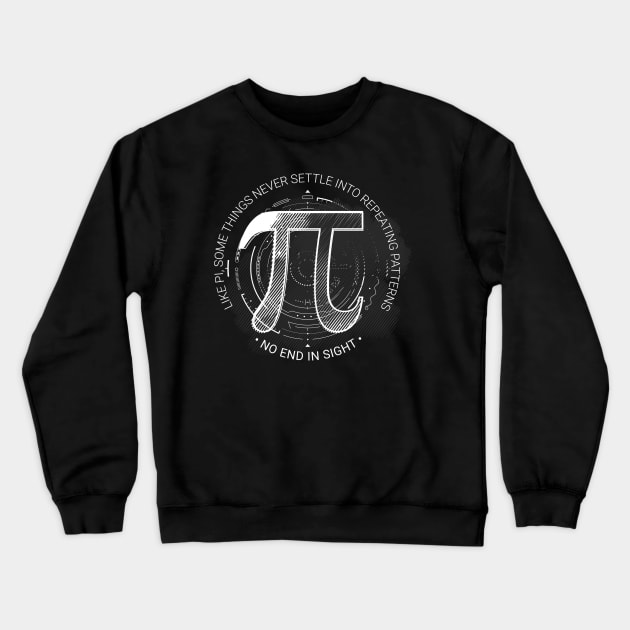 Pi - No end in sight Crewneck Sweatshirt by Mugs and threads by Paul